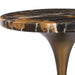 Karnes Drink Table - bronze stem with black marble top