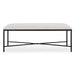 Avenham Bench, Black - iron and black and white