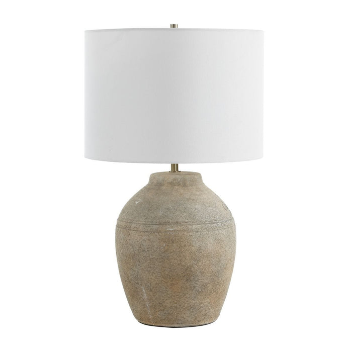 Neutral Earth Tones Organic Table Lamp - table lamp