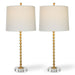Gold Leaf Hourglass Table Lamp Set of 2 - table lamp