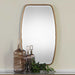 Canillo Mirror, Gold - gold finish