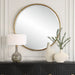 Sutton Round Mirror - gold finish