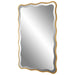 Aneta Mirror Gold - antiqued gold leaf wood