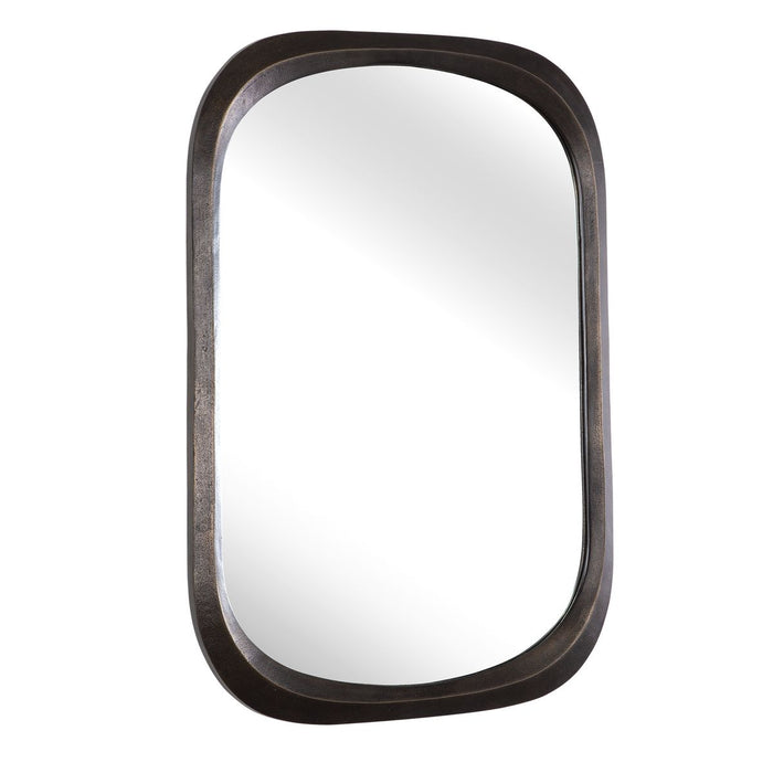 Malone Mirror Bronze - bronze and aluminum