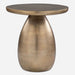Antigua Side Table - cast aluminum in antique brass