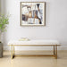 Midas Bench, Gold - iron and wood and gold finish