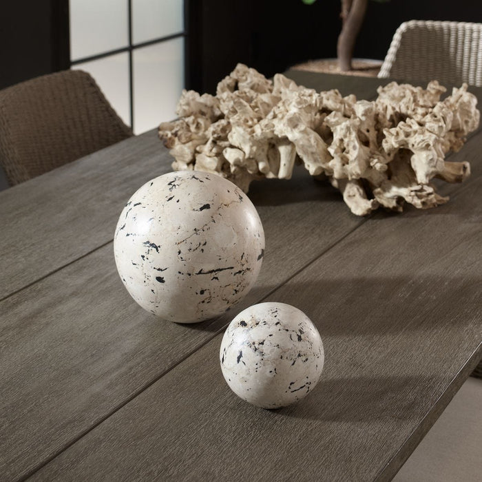 Nouveau Indoor-Outdoor Spheres, S/2 - decorative object