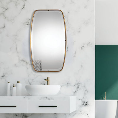 Canillo Mirror, Gold - gold finish
