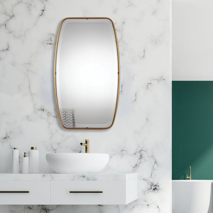 Canillo Mirror, Gold - gold finish