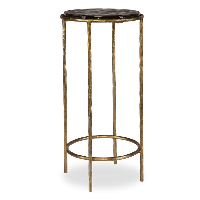 Accent Table (Gold/Recycled Glass) - accent table