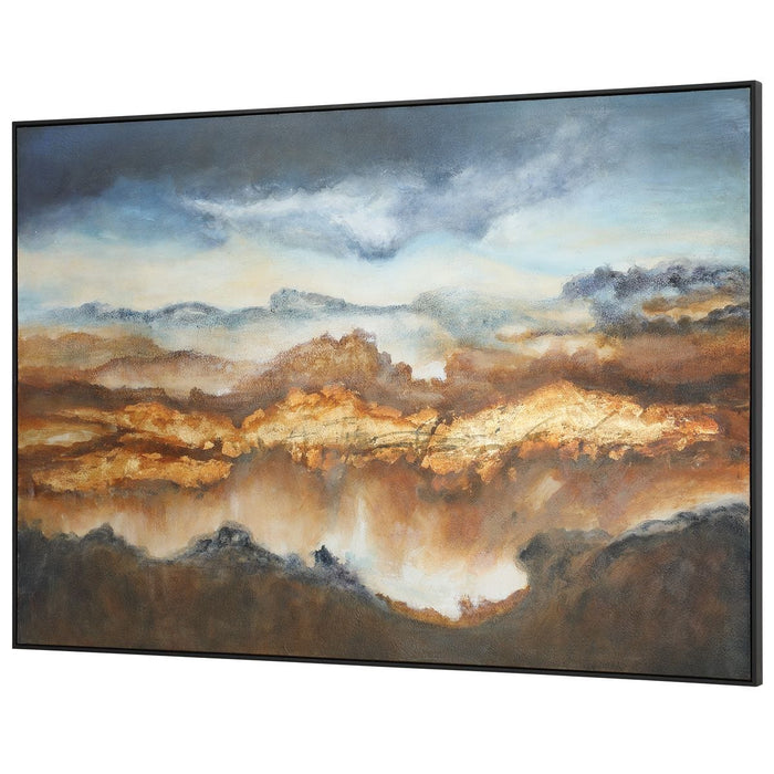 Valley Of Light Hand Painted Canvas - Wall Art
