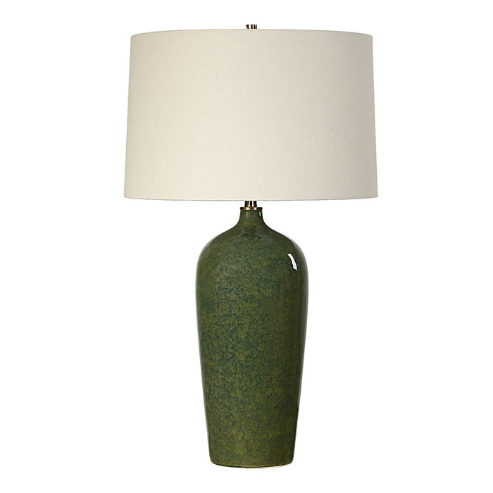 Emerald Green Ceramic Table Lamp - table lamp
