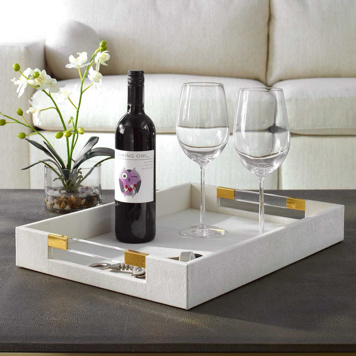 Wessex Tray, White - decorative object