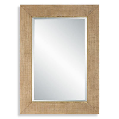 Bungalow Mirror - gold finish and wood