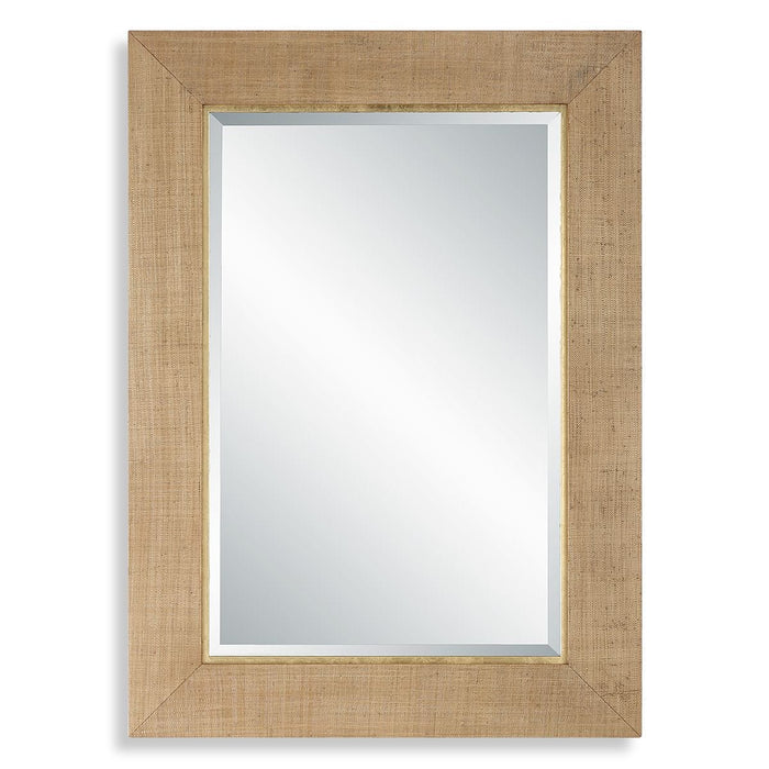 Bungalow Mirror - gold finish and wood