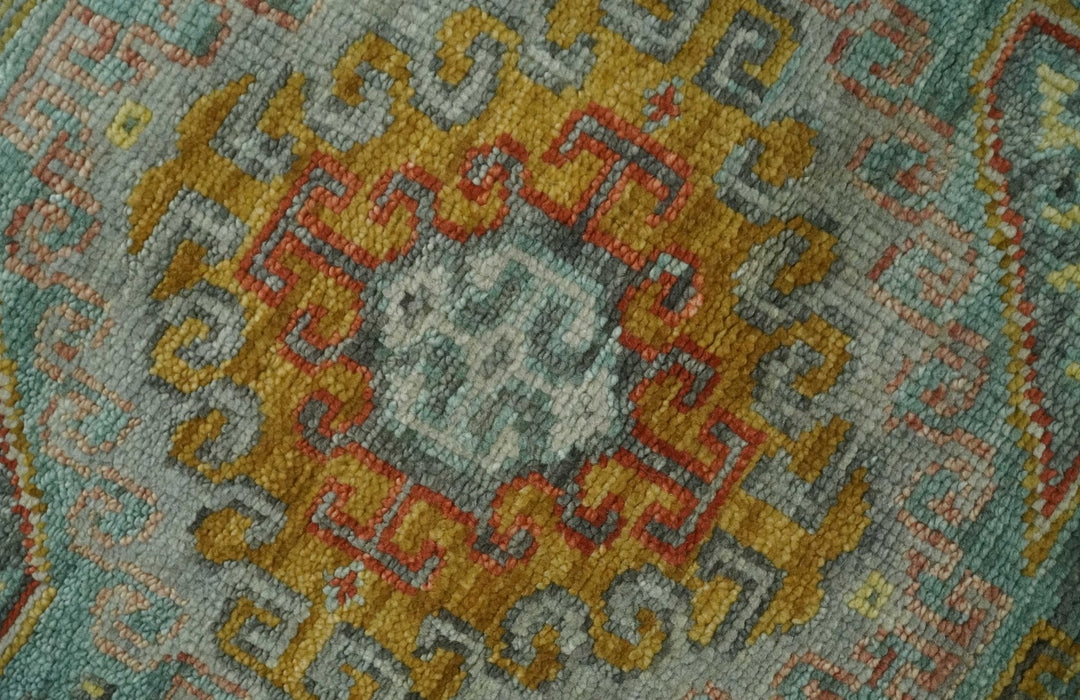 9x12 Hand Knotted Gray, Silver and Beige Oriental Traditional Wool Area Rug, Living Room and Bedroom Rug