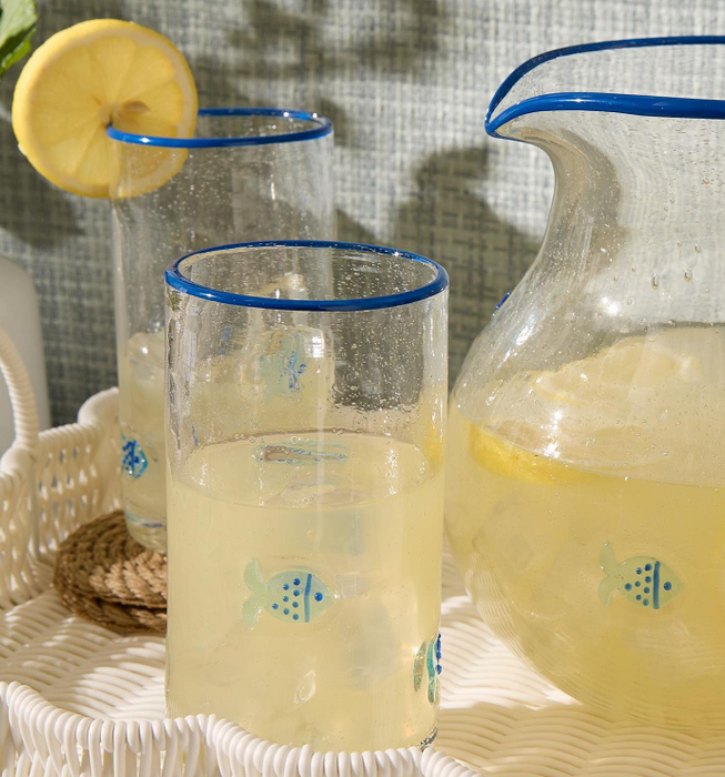 Fish Clear Bubble Highball Glass