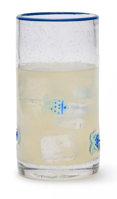 Fish Clear Bubble Highball Glass