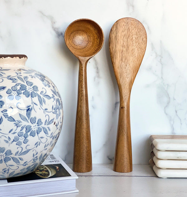 Wood Standing Spoons, Set of 2
