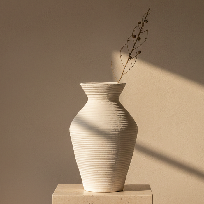 Ilios Ribbed Vase, 20" - Limited Release
