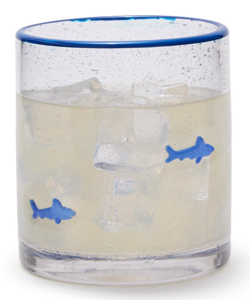 Shark Double Old Fashioned Drinking Glass