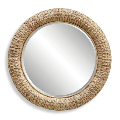 Twisted Seagrass Round Mirror - seagrass