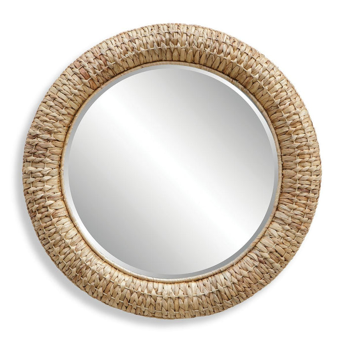 Twisted Seagrass Round Mirror - seagrass