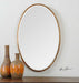Herleva Oval Mirror - gold finish