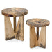 Nadette Nesting Tables, Natural, S/2 - solid tamarind wood