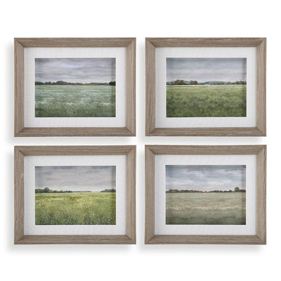 Quiet Meadows Framed Prints, S/4 - Wall Art