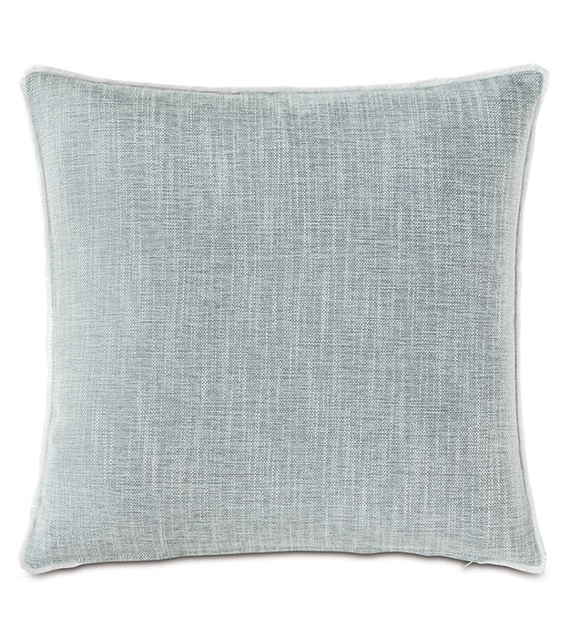 Sky Blue Brush Fringe Pillow