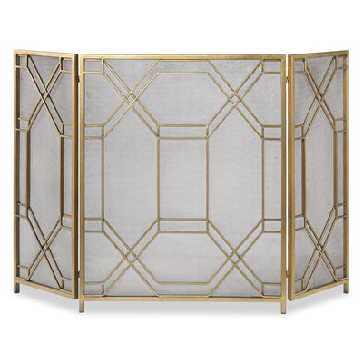 Rosen Fireplace Screen, Gold - decorative object