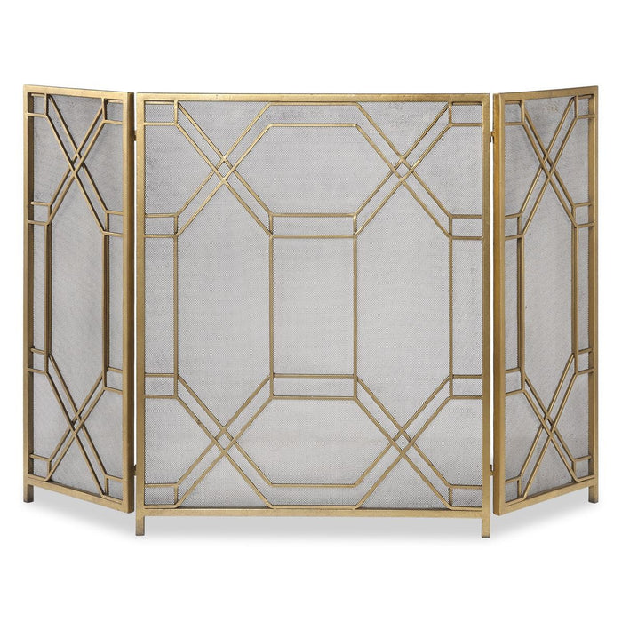 Rosen Fireplace Screen, Gold - decorative object