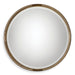 Finnick Round Mirror - gold finish and iron