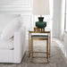 Vista Nesting Tables - beveled mirror tops in antique gold