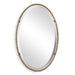 Twisted Branch Oval Mirror - gold finish and iron