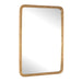 Vestry Mirror - antique brass and aluminum