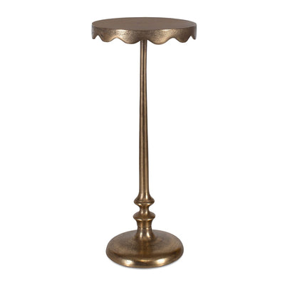 Accent Table (Brass Scalloped) - accent table