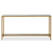 Hayley Console Table, Gold - gold leaf iron with mirrored top
