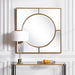 Stanford Square Mirror - gold finish