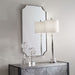 Lennox Mirror, Nickel - stainless steel
