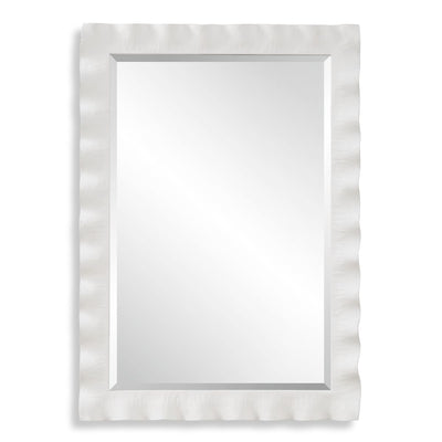 Haya Mirror, White - decorative frame