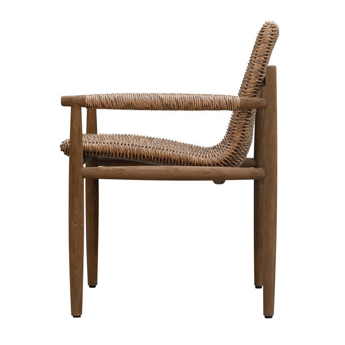Sumba Outdoor Lounge Chair, Golden Flax - chair
