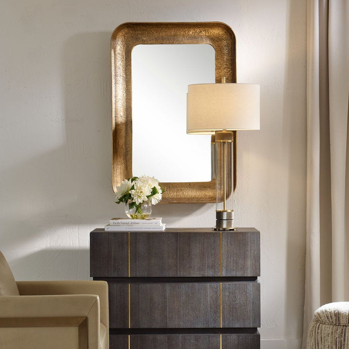Alvaro Mirror - brass and aluminum