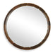 Auger Round Mirror - aged rust bronze