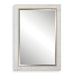 Cape Mirror Whitewashed - rattan and oak wood