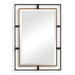 Carrizo Rectangle Mirror - bronze and gold finish