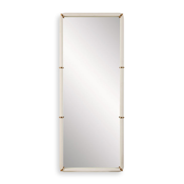 Cyprus Tall Mirror - brass and shagreen
