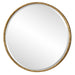 Sutton Round Mirror - gold finish