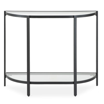 Demilune Console Table (Black) - accent table